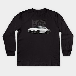 RX7 JDM Car Kids Long Sleeve T-Shirt